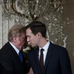 Trump whispers to Kushner