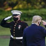 Trump saluting military 