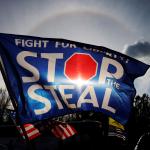 Flag that says stop the steal 