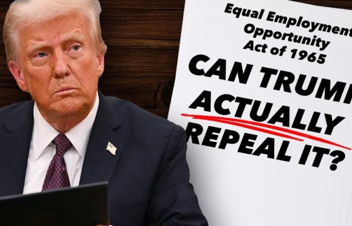 Headshot of President Trump and the headline Can Trump Actually Repeal It?