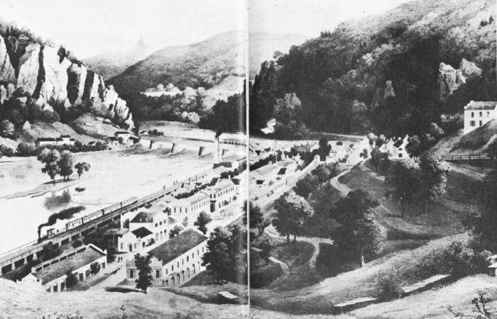 Harpers Ferry as it looked in 1857