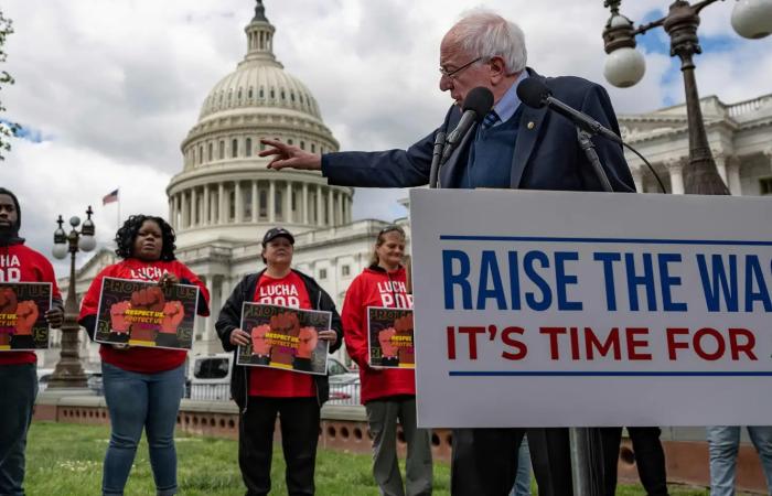 Recent demonstration outside the U.S. Capitol for an increased minimum wage