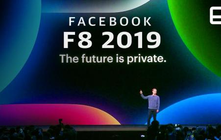 Facebook CEO Mark Zuckerberg addressing last month’s developers conference.