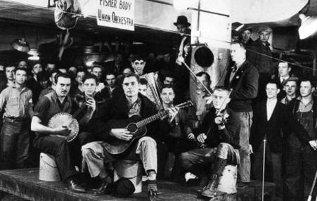 United Auto Workers sit-down strikers in 1937