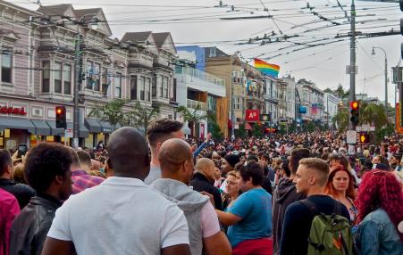 Pride Flag Waves Over San Francisco's Gay Pride Parade