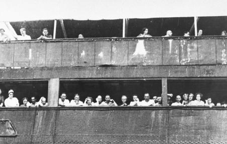 Jewish refugees aboard the St. Louis in 1939