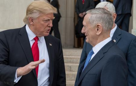 President Donald Trump and Secretary of Defense James (Mad Dog) Mattis. 