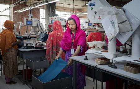 women working in a garment factory