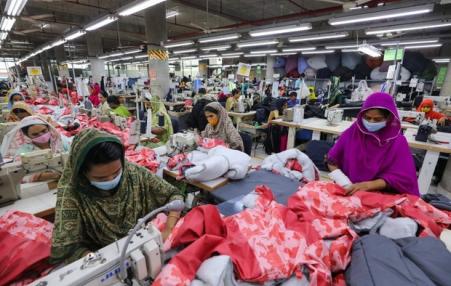 Women working in a garment factory