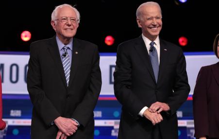 Barry Sanders and Joe Biden. 