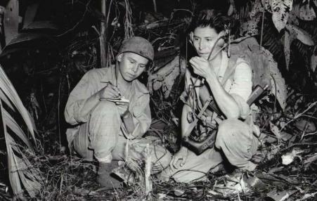 Code talkers working during World War 2
