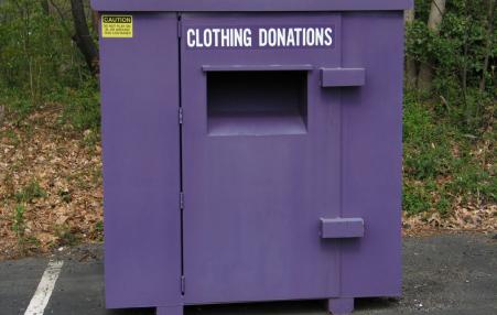 clothing donation bin