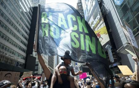 Demonstrators in NYC