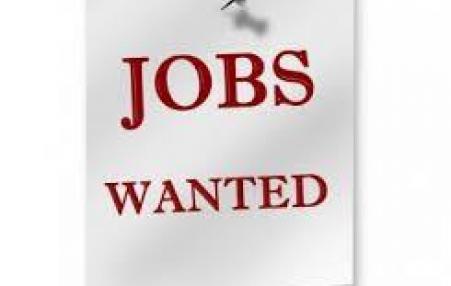 sign on a bulletin board - jobs wanted