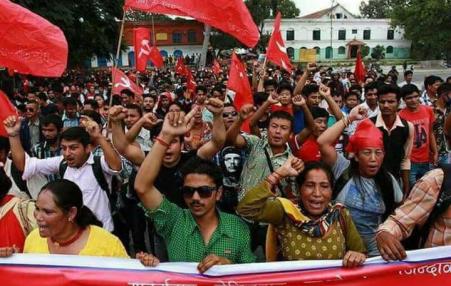 Nepali demonstrators