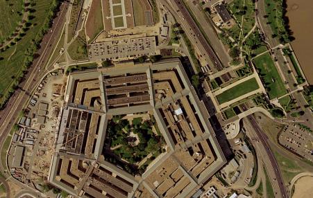 arial view of Pentagon