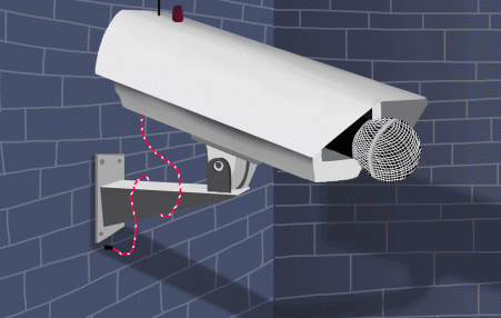 microphone that looks like surveillance camera